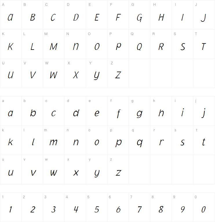 NIMX Jacoby Extra Light Italic