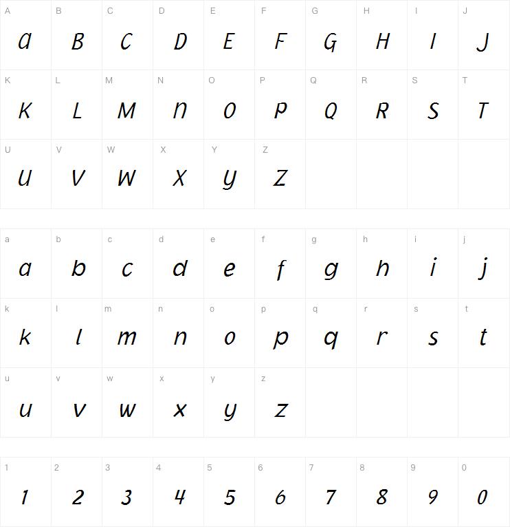 NIMX Jacoby Light Italic