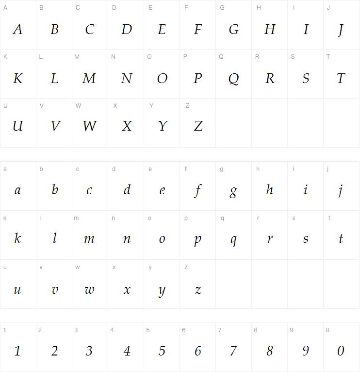 Palatino Linotype Italic