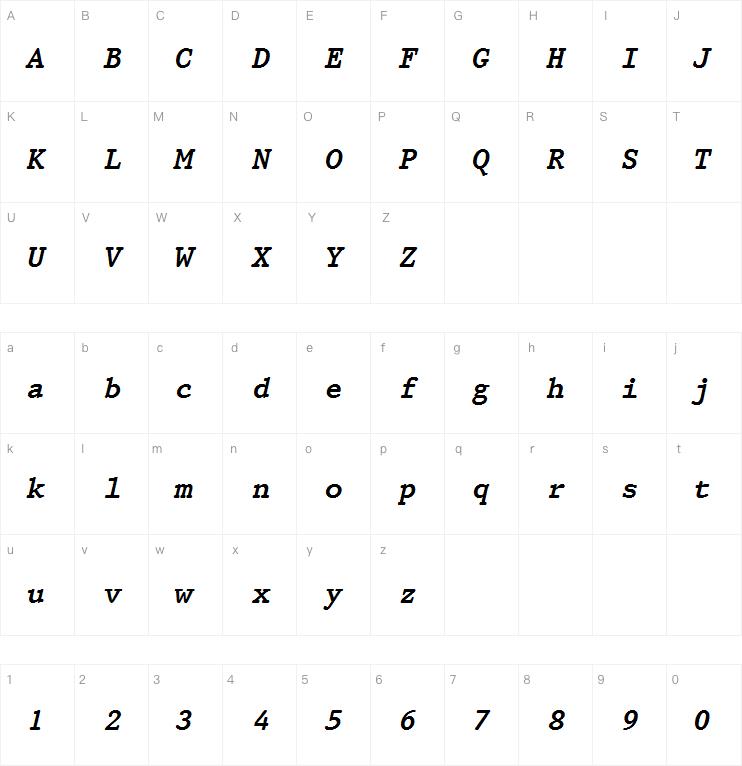 Prestige 12 Pitch Std Bold Italic