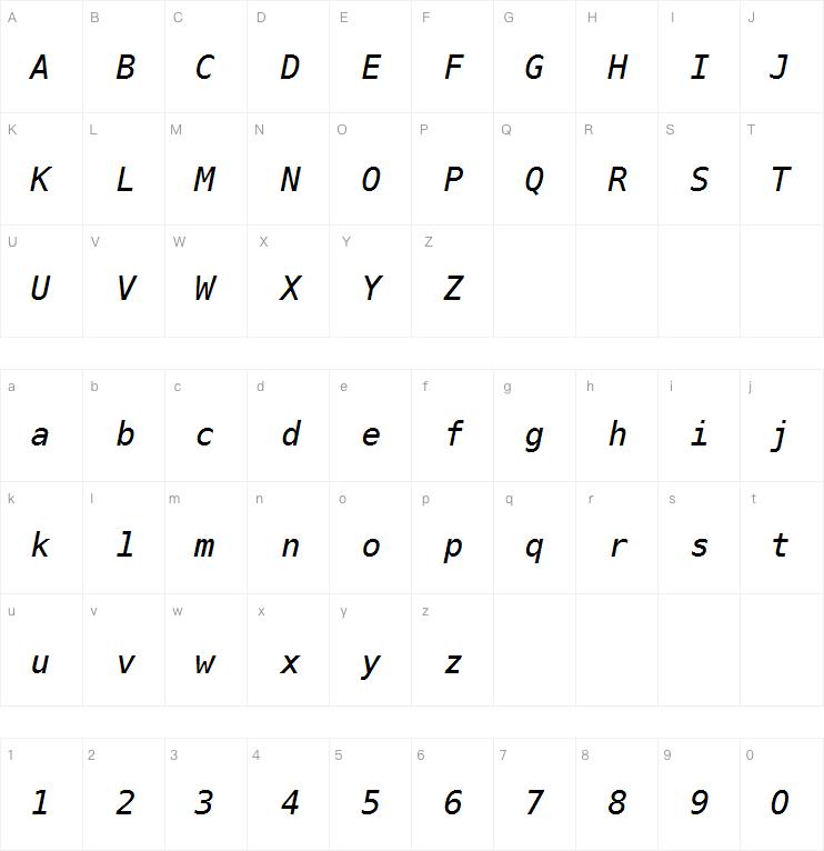 Prima Sans Mono Std Oblique