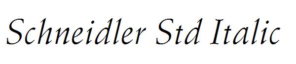 Schneidler Std Italic