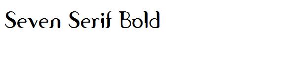 Seven Serif Bold
