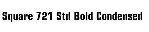 Square 721 Std Bold Condensed