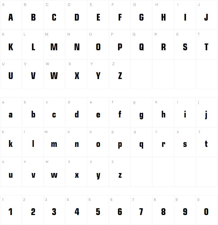 Square 721 Std Bold Condensed