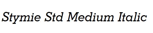 Stymie Std Medium Italic