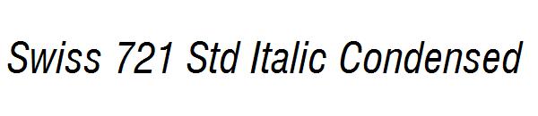 Swiss 721 Std Italic Condensed