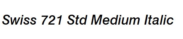 Swiss 721 Std Medium Italic