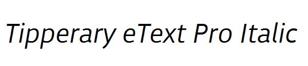 Tipperary eText Pro Italic