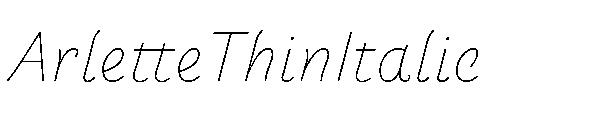 ArletteThinItalic