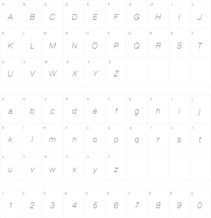 Helvetica Now Display Thin Italic
