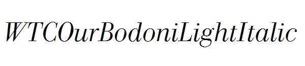 WTCOurBodoniLightItalic