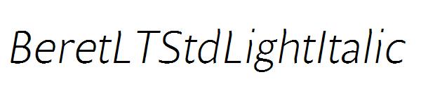 BeretLTStdLightItalic