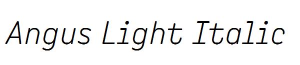 Angus Light Italic