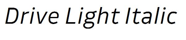 Drive Light Italic