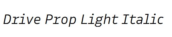 Drive Prop Light Italic