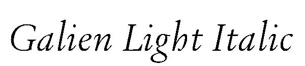 Galien Light Italic