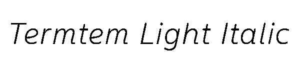 Termtem Light Italic