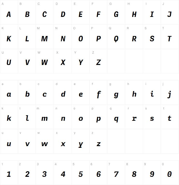 Adelle Mono Flex Bold Italic