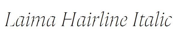 Laima Hairline Italic