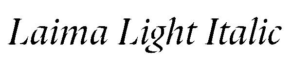 Laima Light Italic
