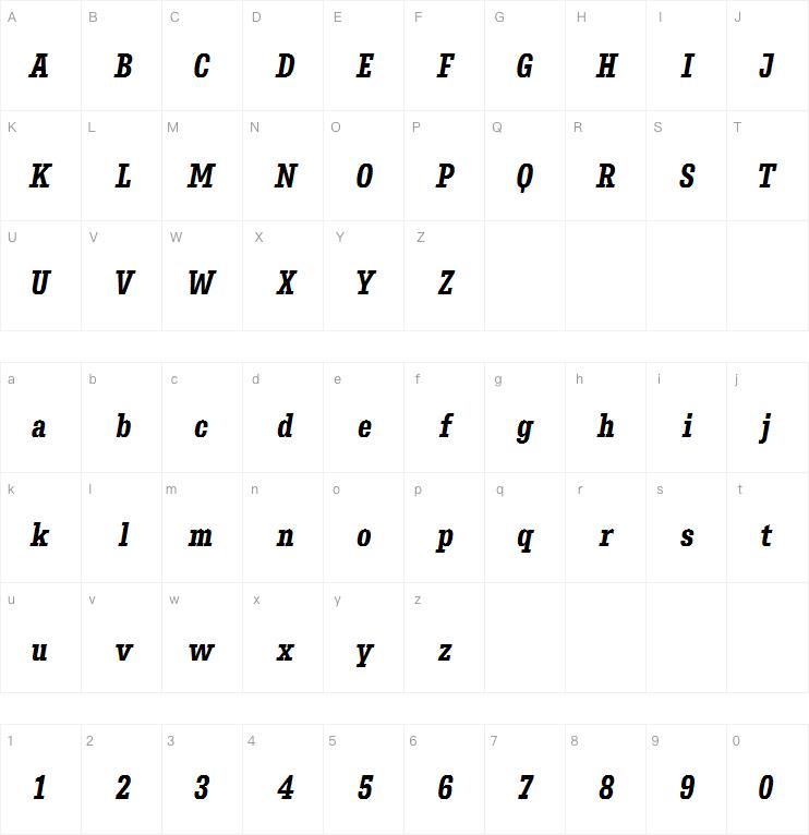 Belarius Serif Narrow Bold Oblique