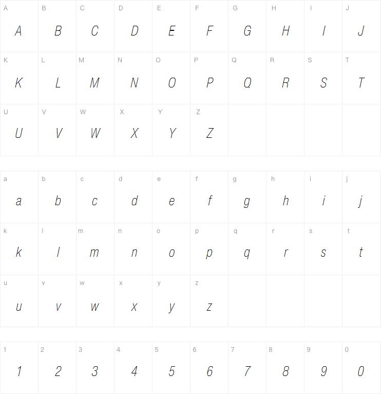 Helvetica Now Text Condensed ExtraLight Italic