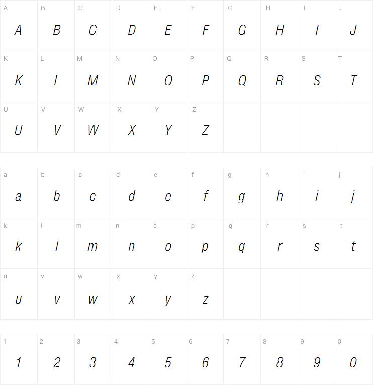 Helvetica Now Micro Condensed Light Italic