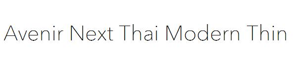 Avenir Next Thai Modern Thin