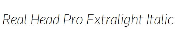 Real Head Pro Extralight Italic