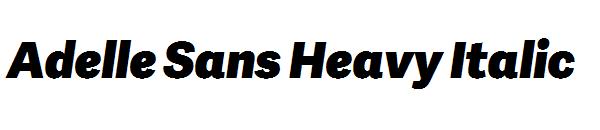 Adelle Sans Heavy Italic