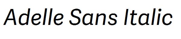 Adelle Sans Italic