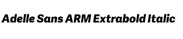 Adelle Sans ARM Extrabold Italic