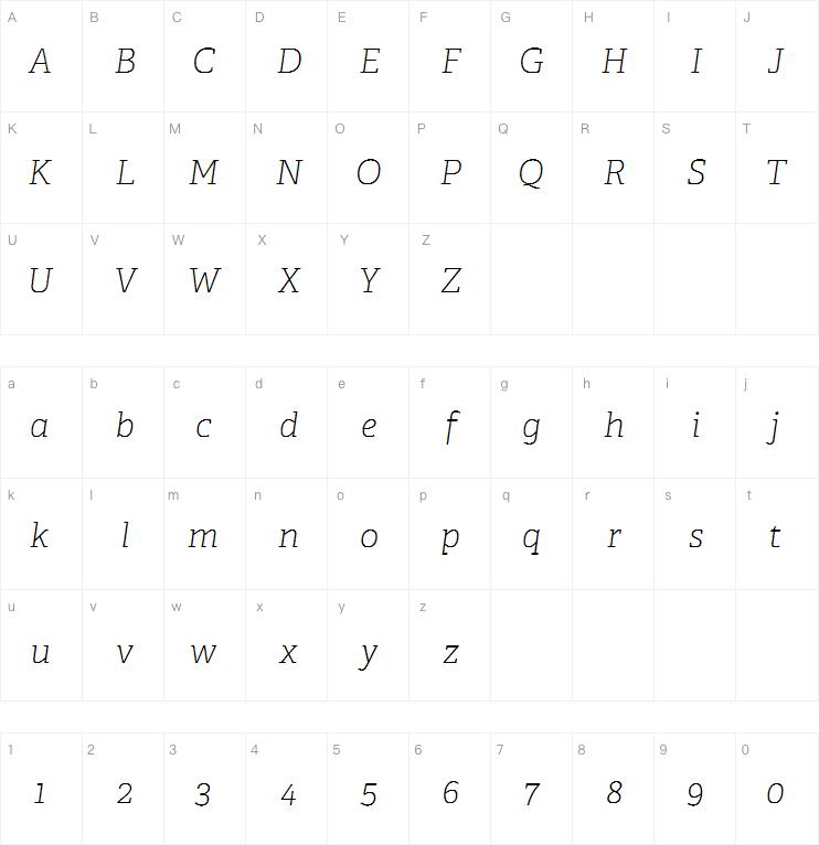 Adelle Thin Italic