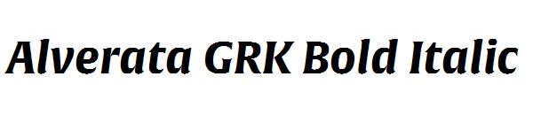Alverata GRK Bold Italic