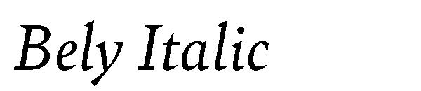 Bely Italic