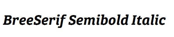 BreeSerif Semibold Italic
