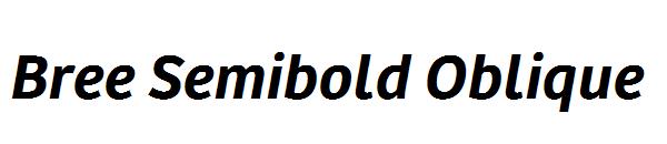 Bree Semibold Oblique