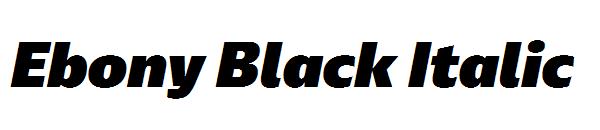 Ebony Black Italic