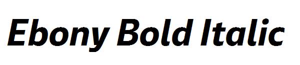 Ebony Bold Italic