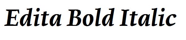 Edita Bold Italic