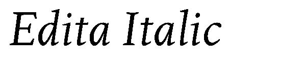 Edita Italic