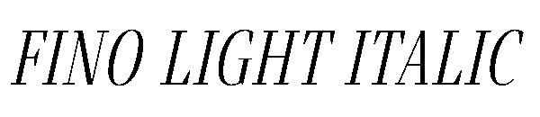 Fino Light Italic