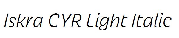 Iskra CYR Light Italic