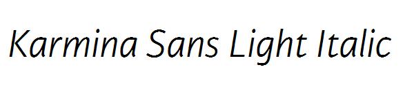 Karmina Sans Light Italic