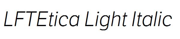 LFTEtica Light Italic