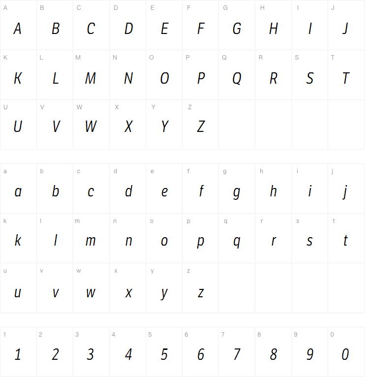 LFT Etica Condensed Book Italic