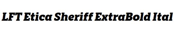 LFT Etica Sheriff ExtraBold Ital