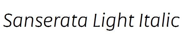 Sanserata Light Italic