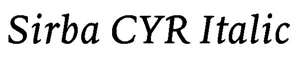 Sirba CYR Italic